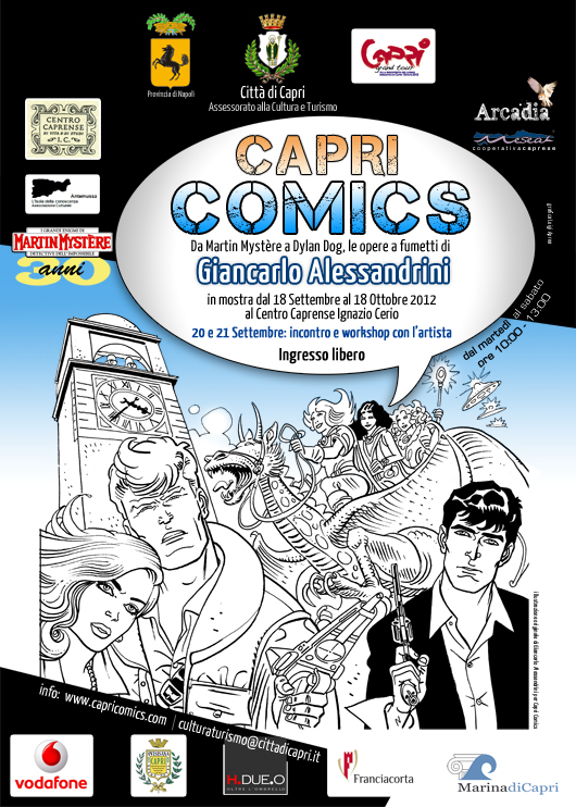 Locandina Capri Comics 2012 - 1° edizione.